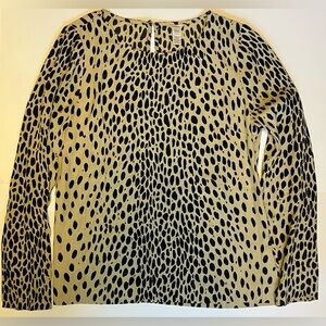 J. Crew Women's Rayon Popover Blouse in Wildcat